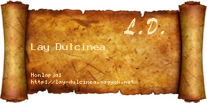 Lay Dulcinea névjegykártya
